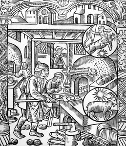Sagittaire et Capricorne (gravure) - Pierre Le Rouge