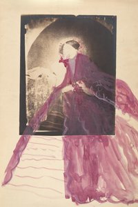 [La Comtesse à table avec la main sur le visage]