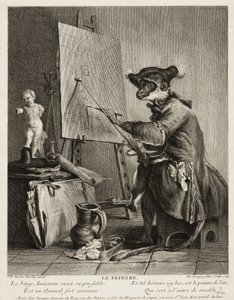 Le Peintre Singe - Pierre Louis de Surugue