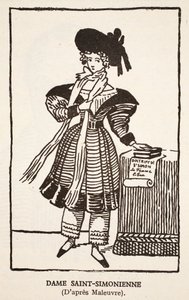 Dame Saint-Simonienne - Pierre Maleuvre