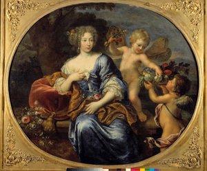 Portrait de Françoise Athénaïs de Rochechouart Mortemart, marquise de Montespan (ou Madame de Montespan) (1640-1707). Peinture par Pierre Mignard (1612-1695) 17ème siècle. Bourges. Musée du Berry