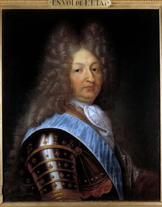 Portrait du Grand Dauphin (1661-1711), fils de Louis XIV Peinture de Pierre Mignard (1612-1695) 17ème siècle Dim. 0,60 x 0,73 m Troyes. Musée des Beaux-Arts - Pierre Mignard