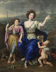 La marquise de Seignelay et deux de ses fils, 1691