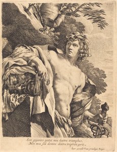David avec la tête de Goliath - Pierre Mignard I after Simon Vouet