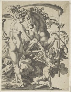 Saturne et la nymphe Philyra - Pierre Milan