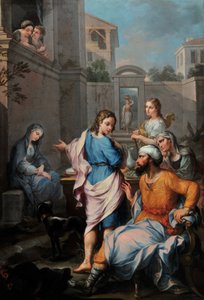 Arrivé chez Raguel, Tobie demande à sa fille de l
