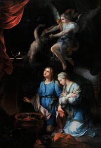 Histoire de Tobie « Première nuit de noces de Tobie et Sarra (Sarah, Sara) » - Pierre Parrocel