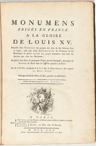 Monumens Érigés En France À La Gloire De Louis XV, Précédés d