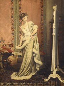 Devant le miroir, 1873 - Pierre Paul Lêon Glaize