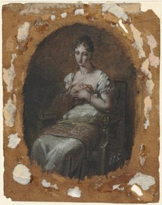 Jeune femme assise - Pierre Paul Prud