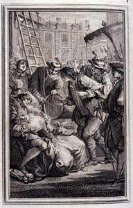 Belphégor - dans « Contes et nouvelles en vers » de Jean La Fontaine. 1776. Illustration de P.P. Choffard. - Pierre Philippe Choffard