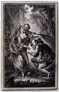 Le Cuvier - dans Contes et nouvelles en vers de Jean La Fontaine. 1776. Illustration de P.P. Choffard. - Pierre Philippe Choffard