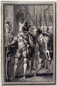Mona Lisa - dans Contes et nouvelles en vers de Jean La Fontaine. 1776. Illustration de P.P. Choffard.