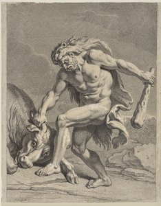 Hercule combattant le taureau crétois
