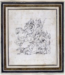 Dessin préparatoire de Pierre Puget pour « Alexandre et Diogène » - Pierre Puget