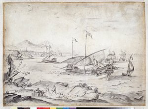 Navires dans le port de Marseille - Pierre Puget