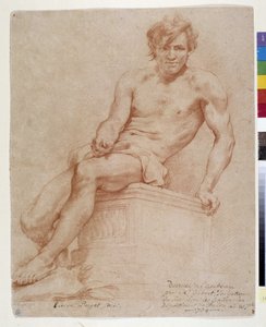 Homme assis (sanguine)