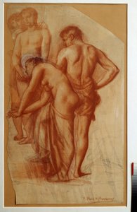 Étude de 4 figures pour « Repos » - Pierre Puvis de Chavannes