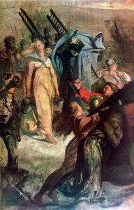 Les pompiers du village (détail), 1857 - Pierre Puvis de Chavannes