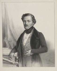 Portrait du chanteur Gilbert-Louis Duprez 1806-1896, 1837