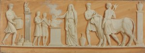 Peinture de dessus de porte, années 1790