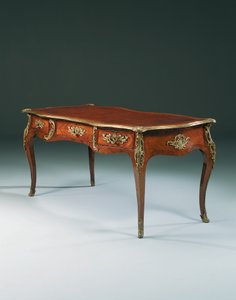 Bureau plat Louis XV - Pierre Roussel