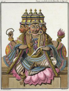 Brahma, dieu hindou de la création, de 