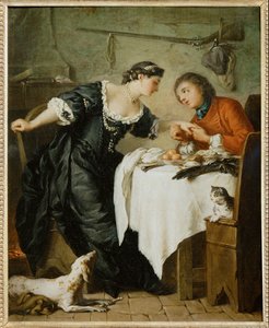 Le faucon, tiré des Fables de Lafontaine ... - Pierre Subleyras