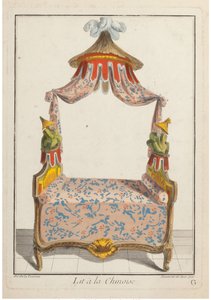 Lit à la Chinoise, vers 1788 - Pierre de La Mesangere
