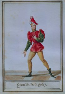 Planche de mode masculine représentant un costume de l