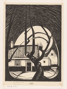 Saule devant une maison