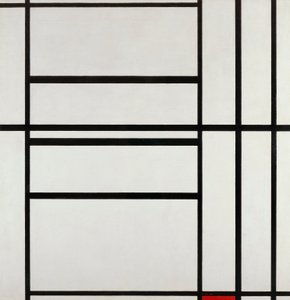 Composition No 1 avec gris et rouge 1938, par Piet Mondrian (1872-1944) - Piet Mondrian