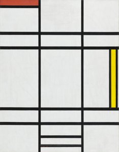 Composition en blanc, rouge et jaune, 1936