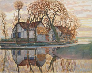 Ferme près de Duivendrecht, c.1916 - Piet Mondrian