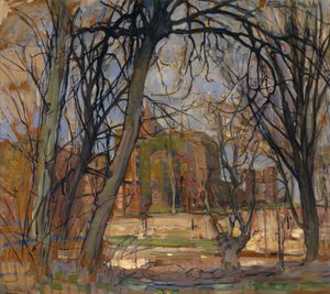 Soleil de printemps : Ruine du château de Brederode, vers 1909-10
