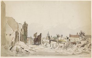 Les ruines à Bodegraven après l