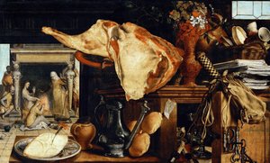 Nature morte de vanité (Christ dans la maison de Marthe et Marie) - Pieter Aertsen