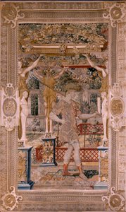 Vertumne transformé en fermier (série Vertumne et Pomone) - Pieter (circle of) Coecke van Aelst