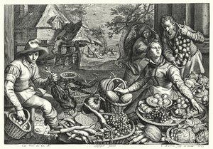 Les Vendeurs de légumes et de volaille - Pieter 150708 75 after Aertsen