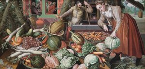 Scène de marché