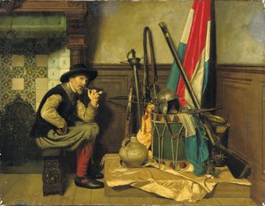 Le soldat fumant - Pieter Alardus Haaxman
