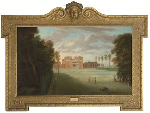 Vue de Tottenham Park, Wiltshire (huile sur toile)