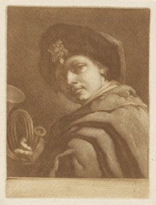 Garçon avec un cor de chasse - Pieter Anthony Wakkerdak