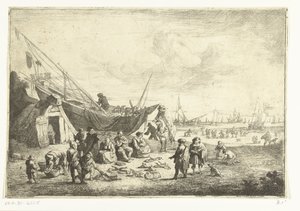 Marché aux poissons à Scheveningen - Pieter Bout
