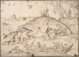 Les gros poissons mangent les petits poissons, 1556 - Pieter Bruegel the Elder