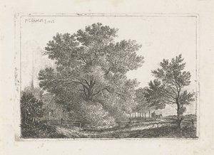 Paysage avec grand arbre - Pieter Casper Christ