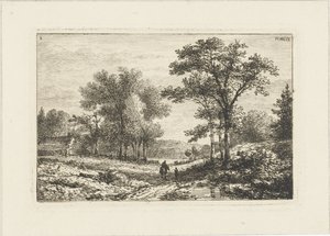 Paysage avec cavalier (Waterlandschappen) - Pieter Casper Christ
