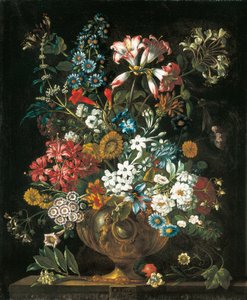 Octobre, des Douze Mois de Fleurs, un calendrier floral de natures mortes - Pieter Casteels