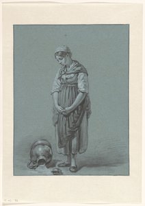 Fille debout près d