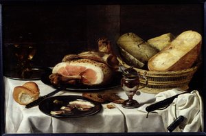 Nature morte avec jambon
